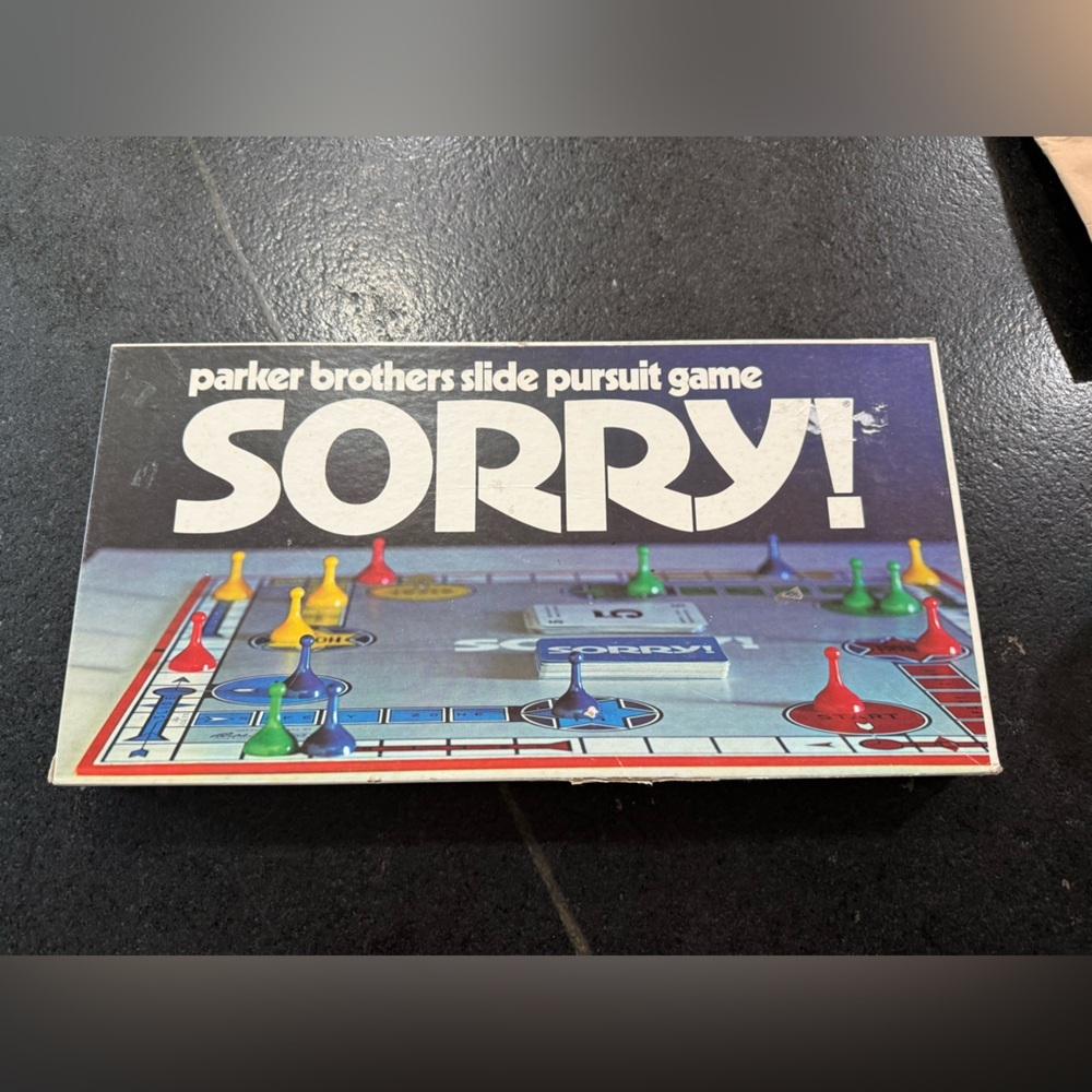 Vintage 1972 Parker Brothers Sorry! Slide Pursuit Game – Complete - Picture 9 of 9